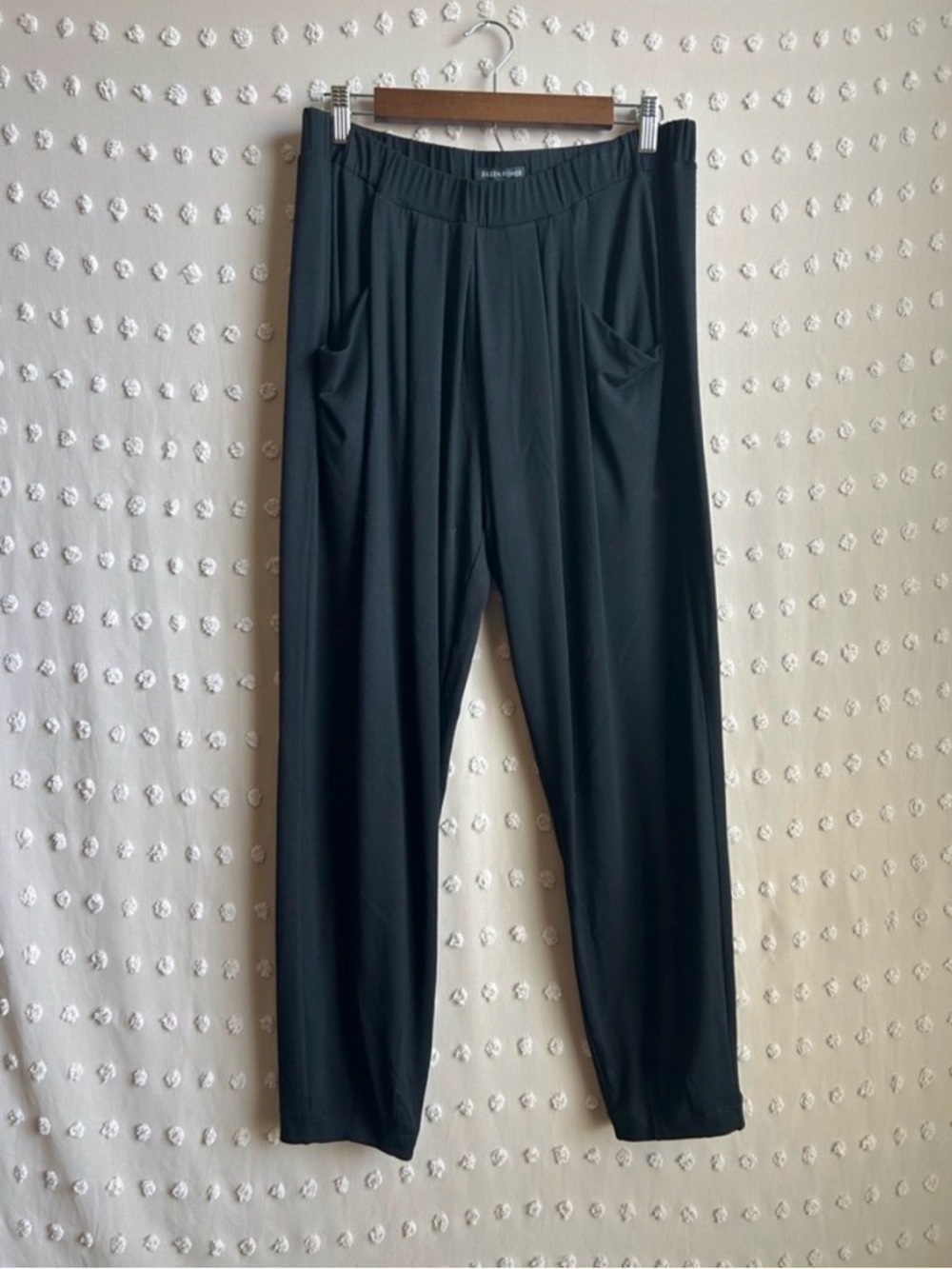 Eileen Fisher Black Pull-On Lounge Joggers